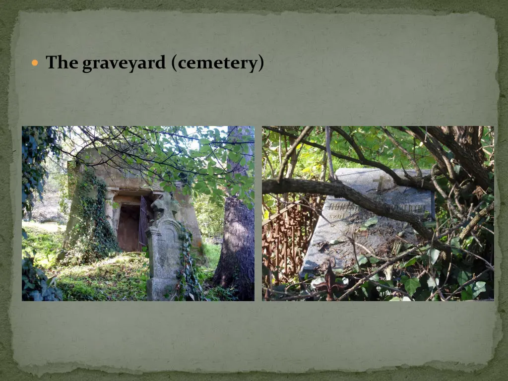 the graveyard cemetery