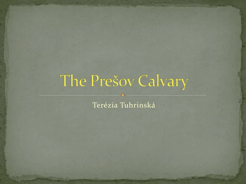 the pre ov calvary