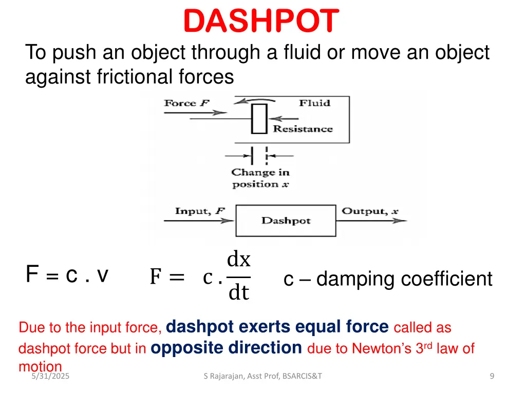 dashpot