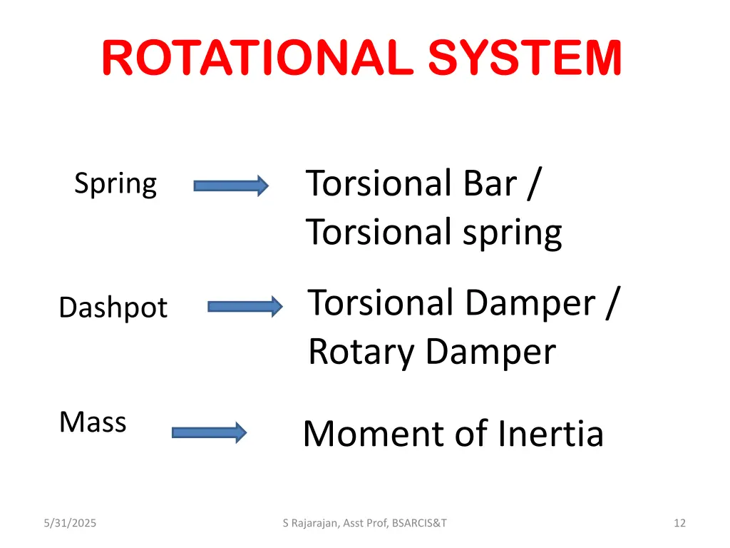rotational system