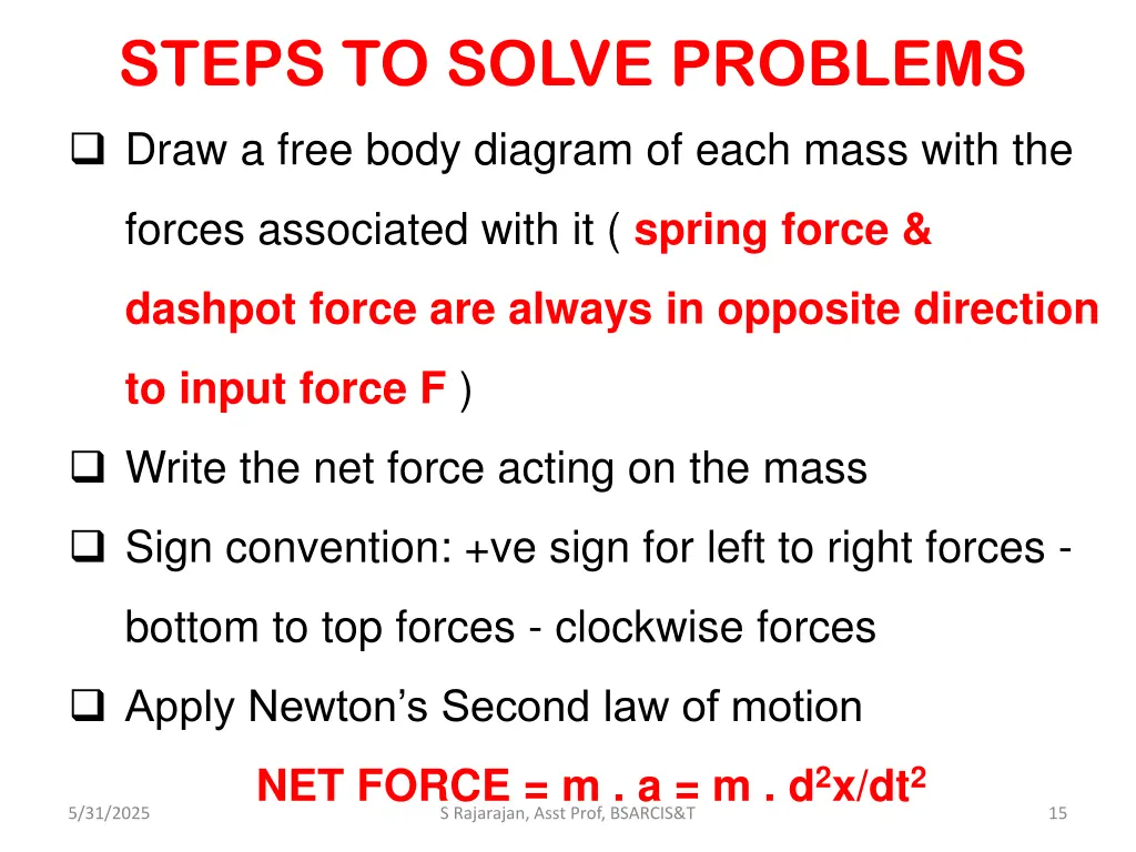 steps to solve problems
