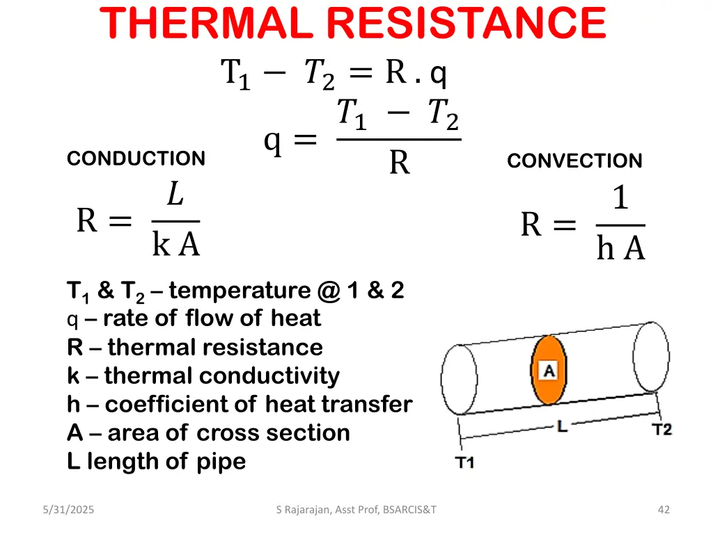 thermal resistance t 1 2 r q 1 2