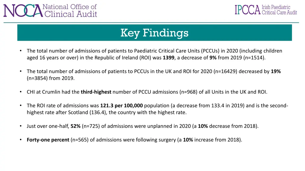 key findings