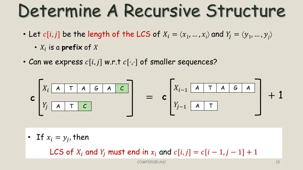 determine a recursive structure 1