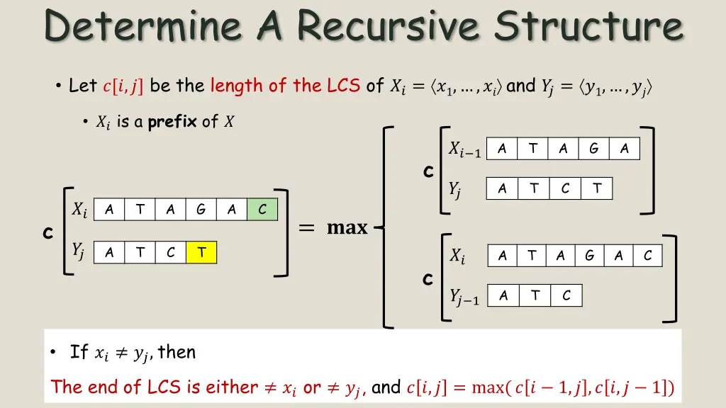 determine a recursive structure 2