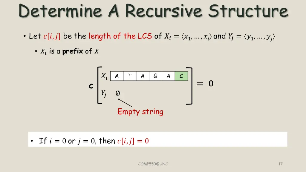 determine a recursive structure 3