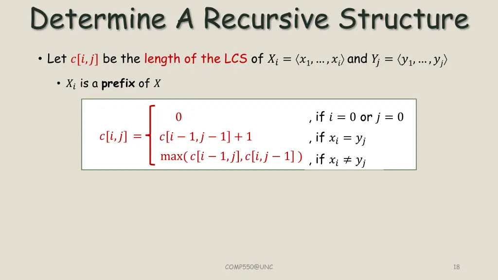 determine a recursive structure 4