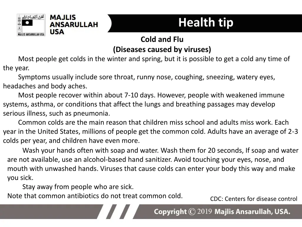 health tip 1
