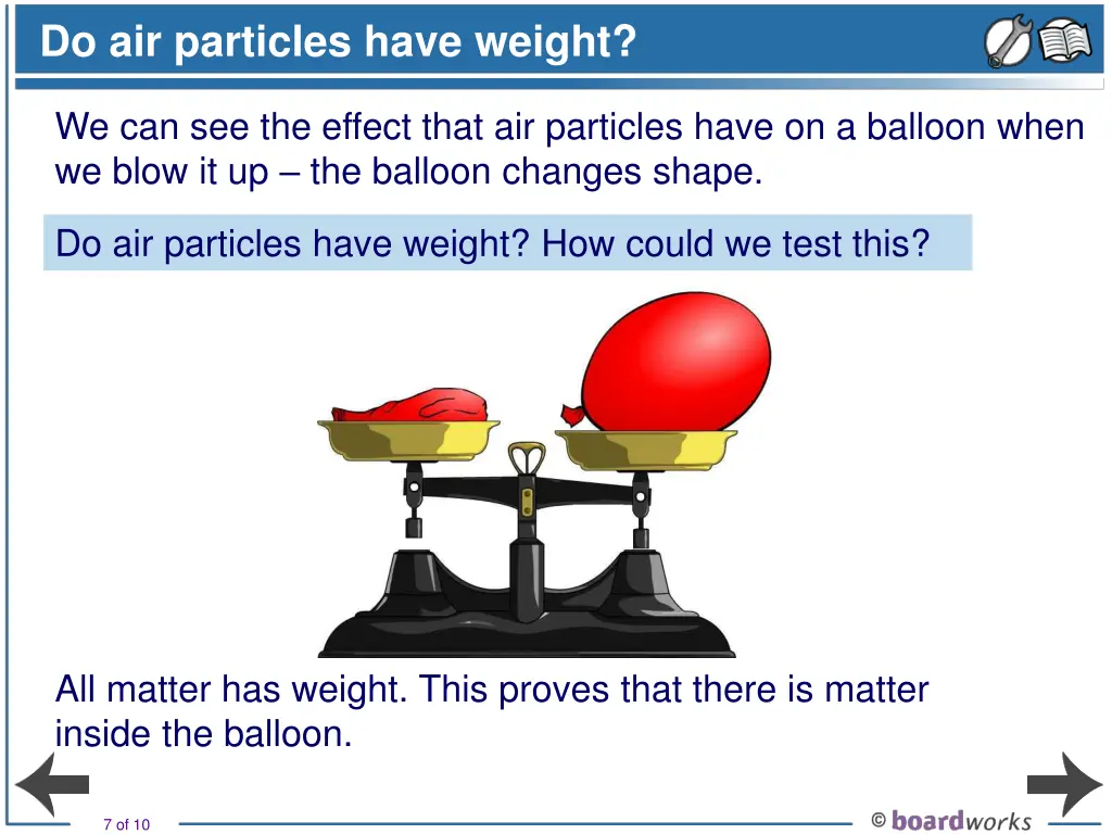 do air particles have weight