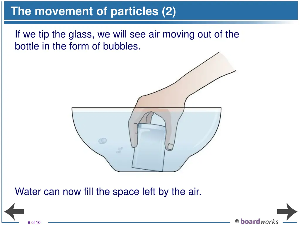 the movement of particles 2