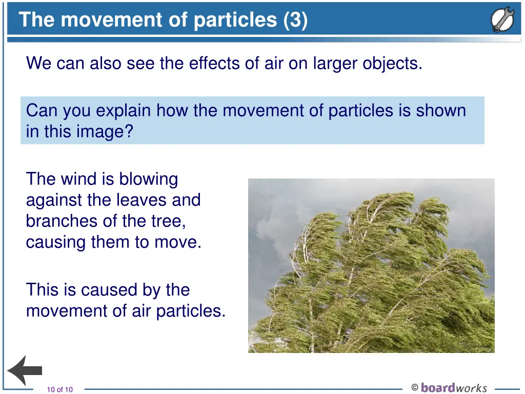 the movement of particles 3