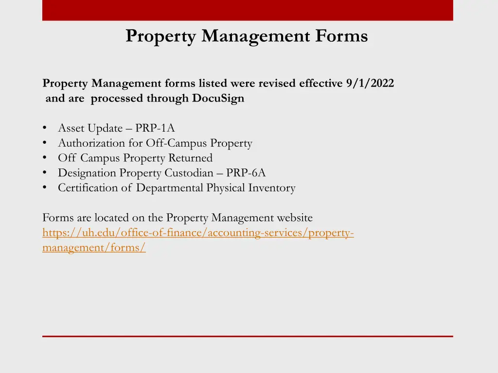 property management forms