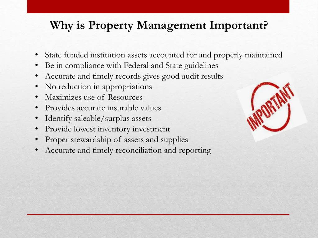why is property management important