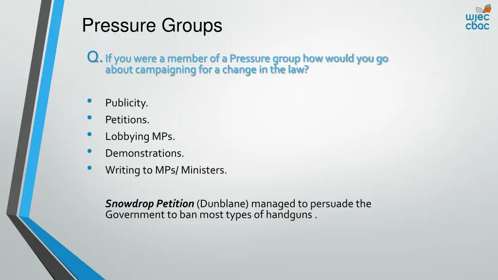 pressure groups 1