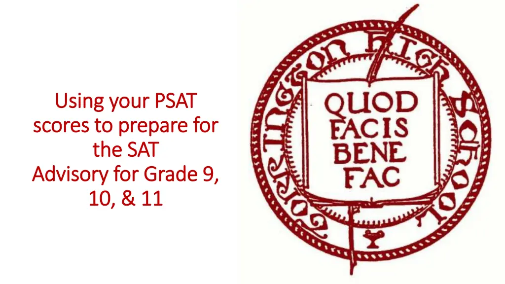 using your psat using your psat scores to prepare
