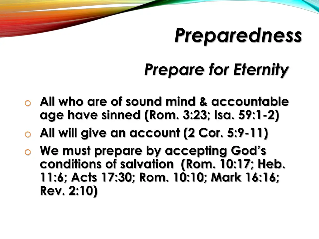 preparedness 2
