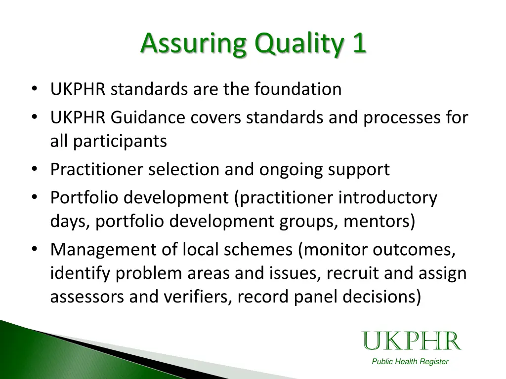 assuring quality 1