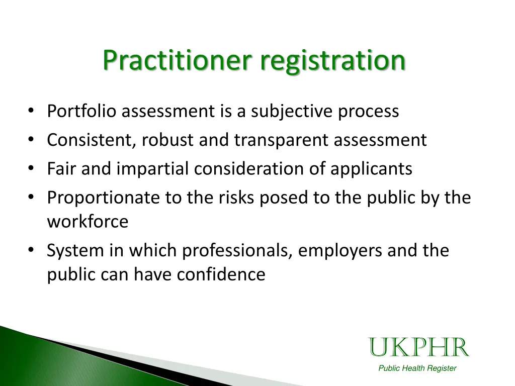 practitioner registration