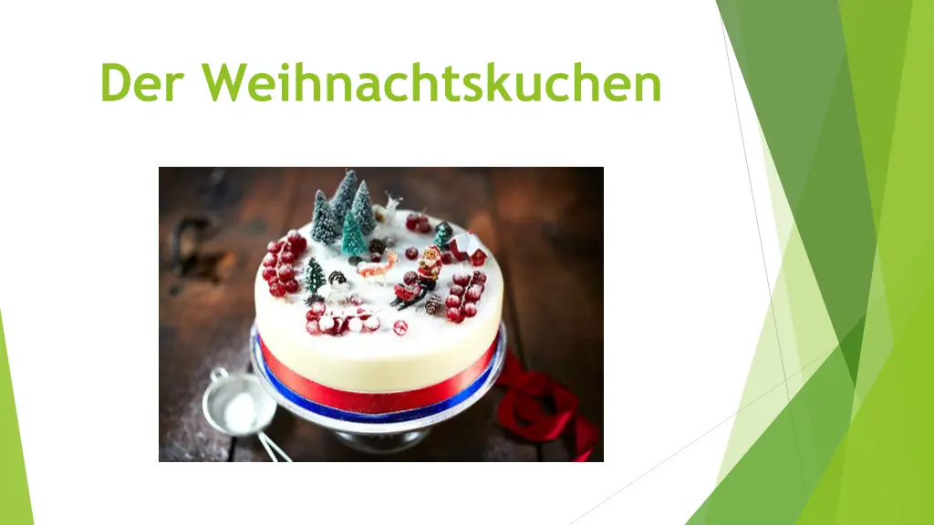 der weihnachtskuchen