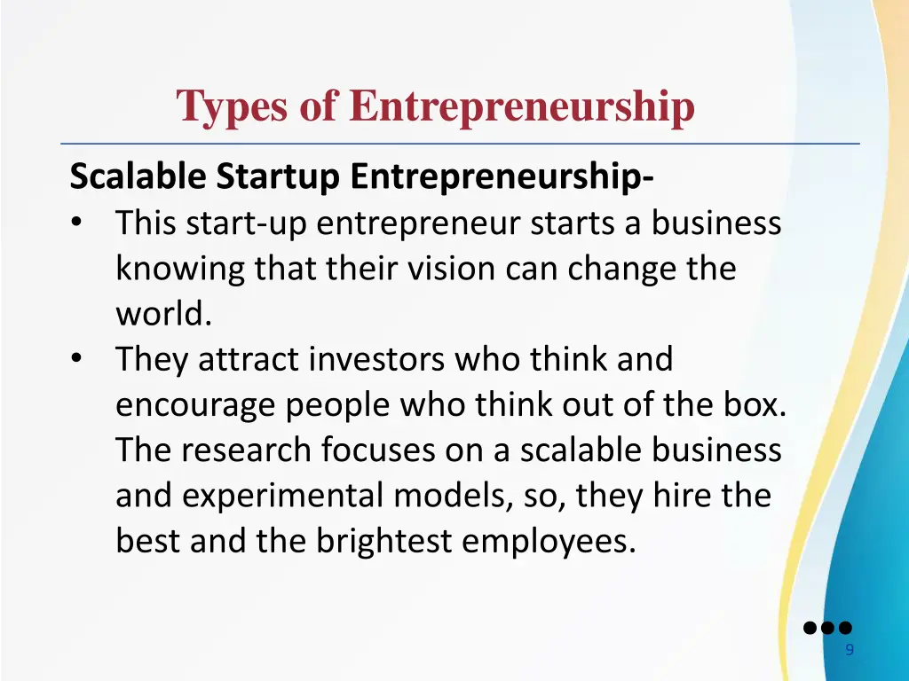 types of entrepreneurship 1