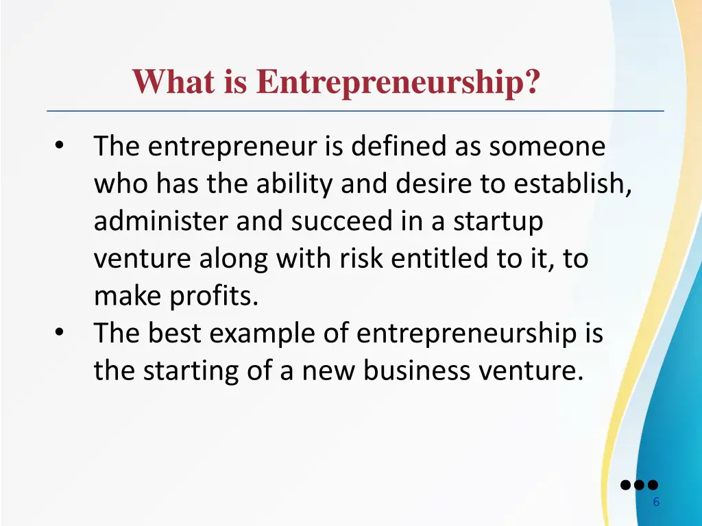 what is entrepreneurship