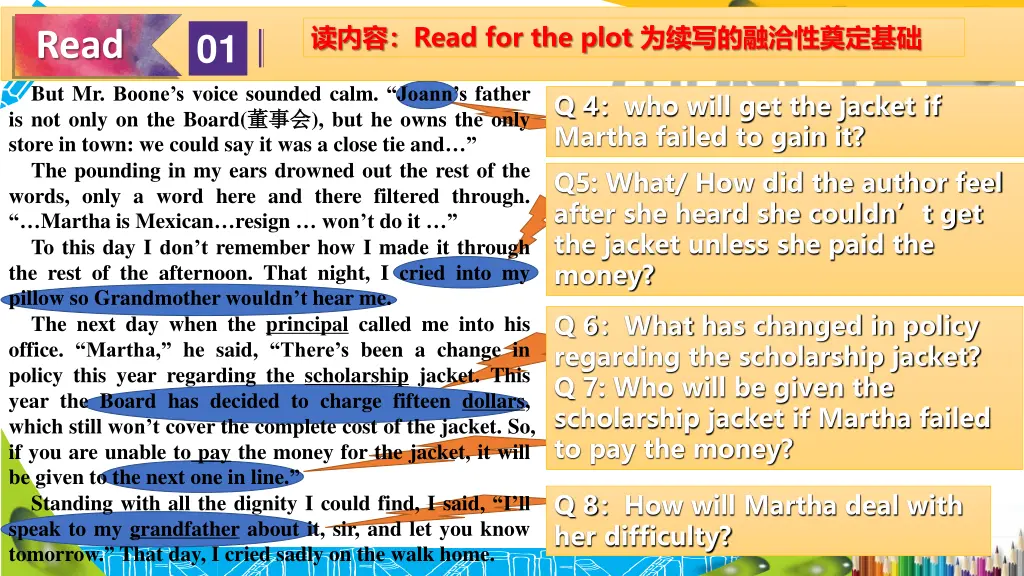 read for the plot 2