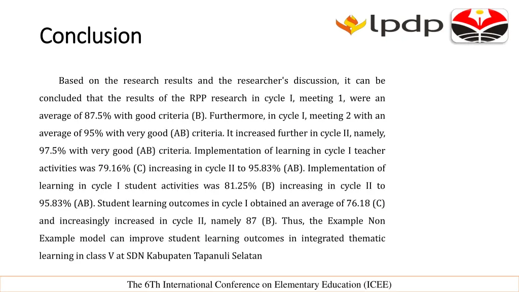 conclusion conclusion