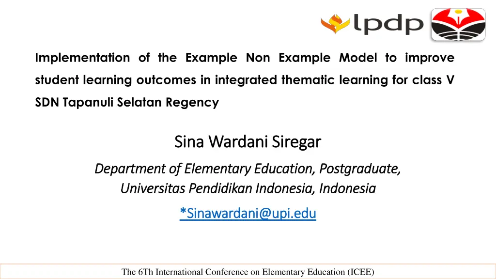 implementation of the example non example model