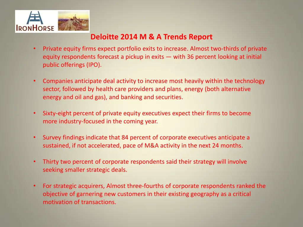 deloitte 2014 m a trends report 1