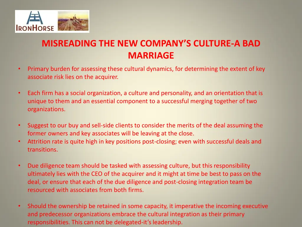 misreading the new company s culture 2