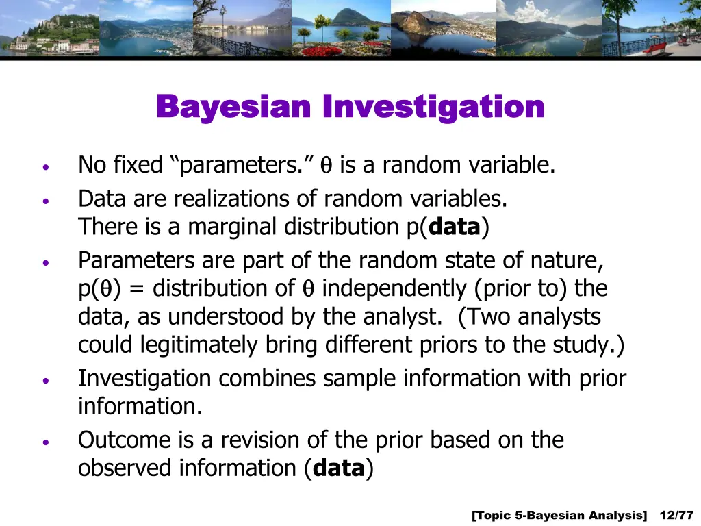 bayesian investigation bayesian investigation