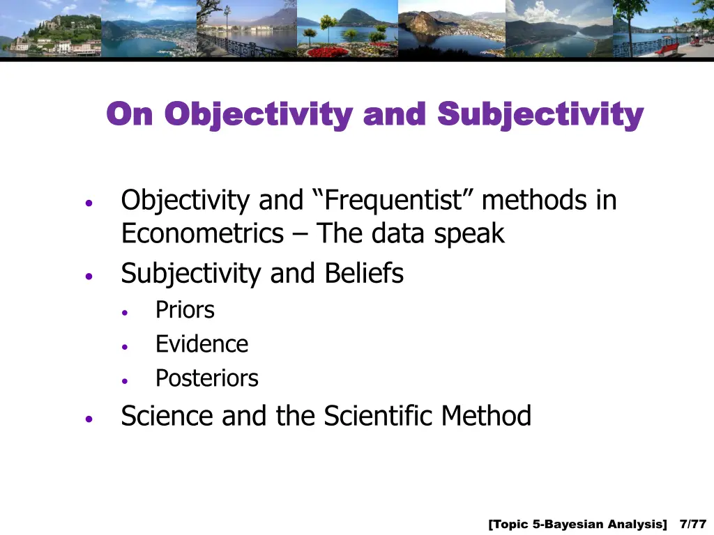 on objectivity and subjectivity on objectivity