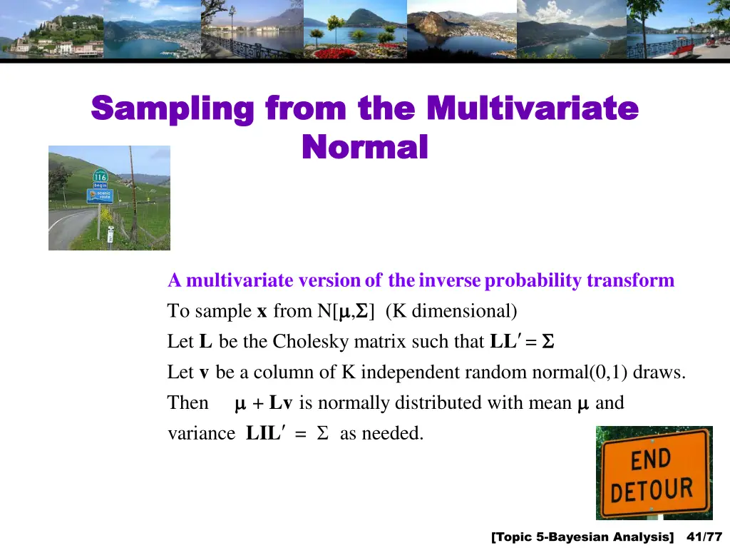 sampling from the multivariate sampling from