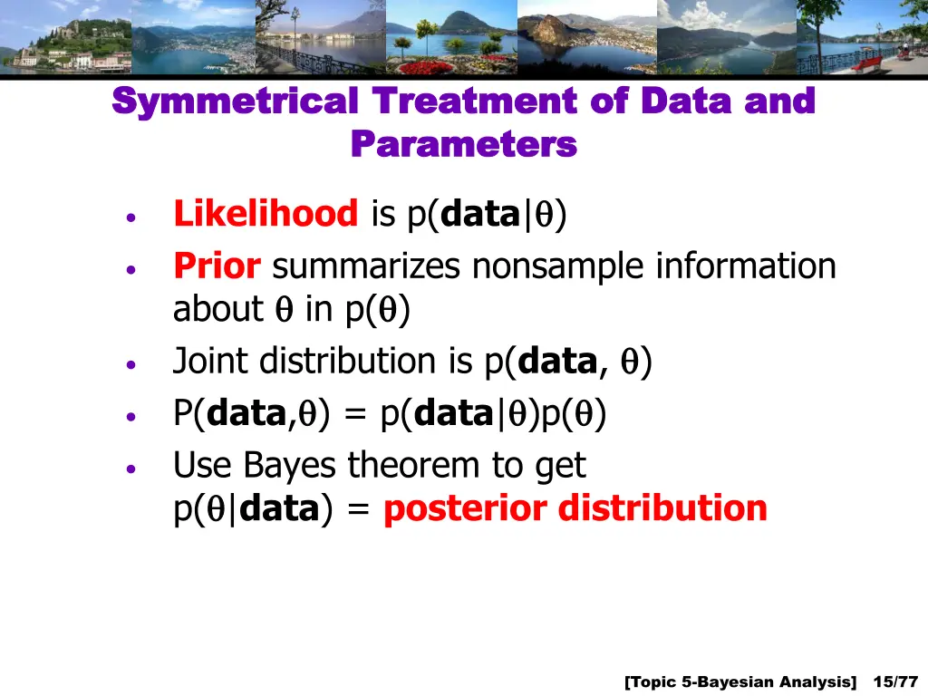 symmetrical treatment of data and symmetrical