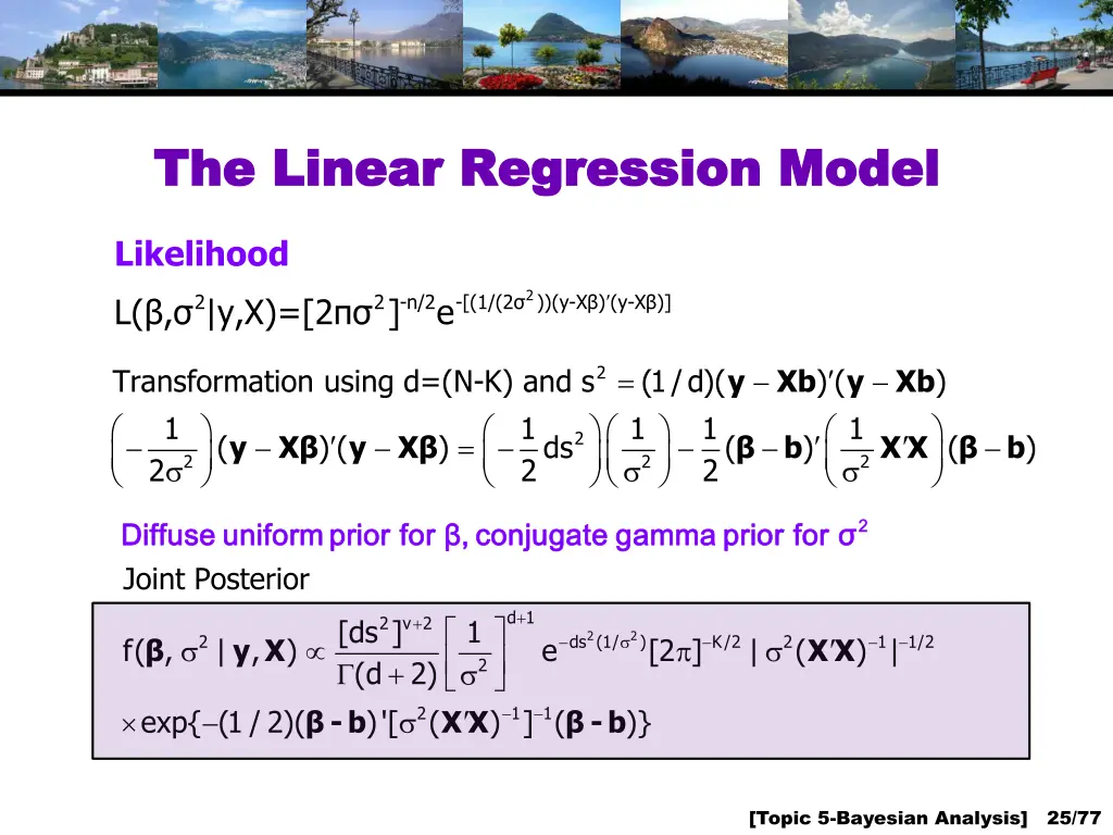 the linear regression model the linear regression