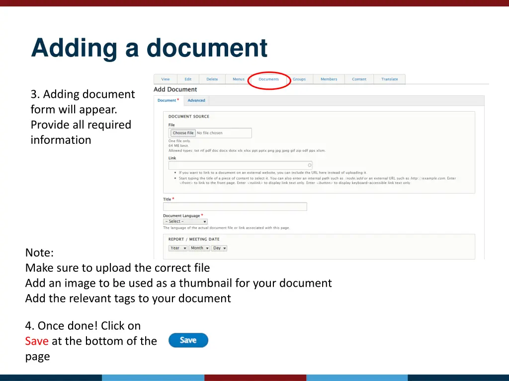 adding a document 2