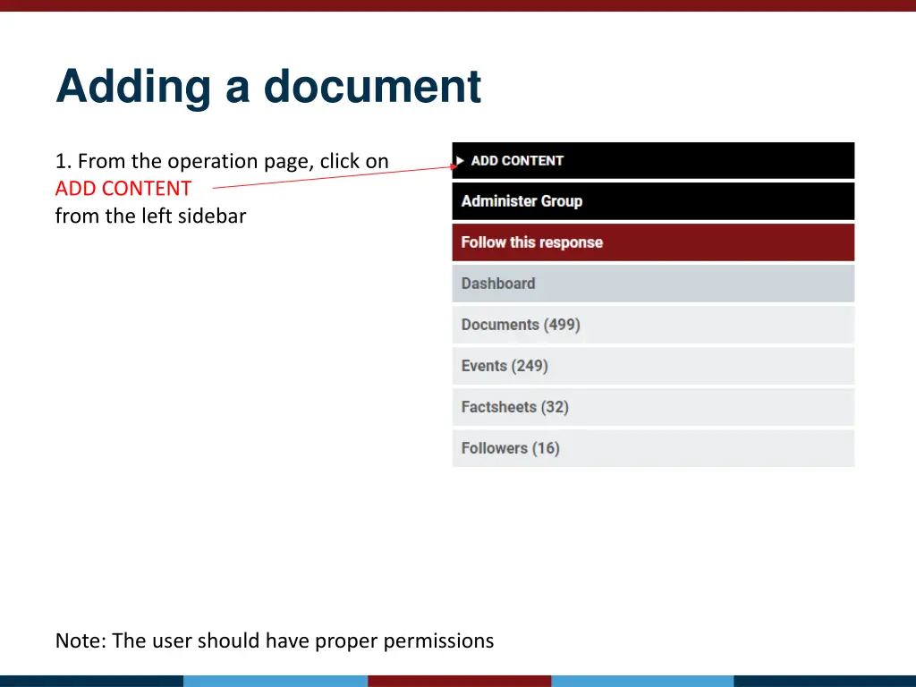 adding a document