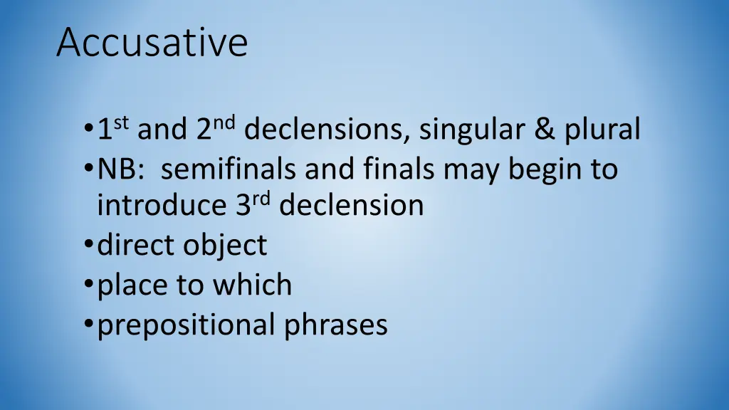accusative