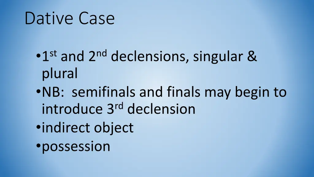 dative case