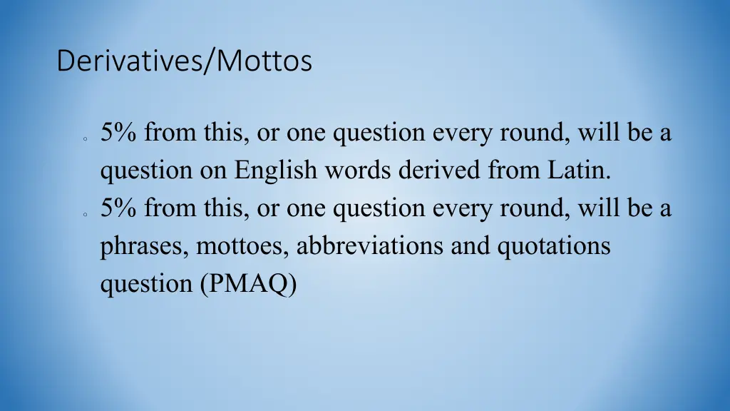 derivatives mottos