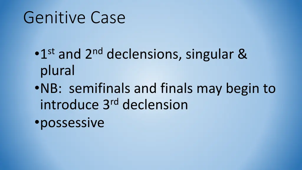 genitive case