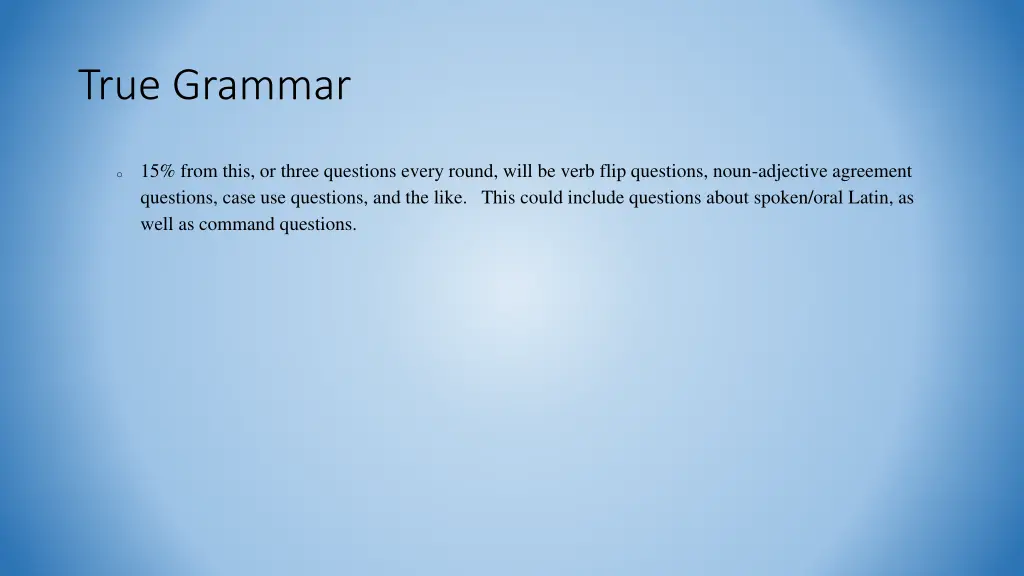 true grammar