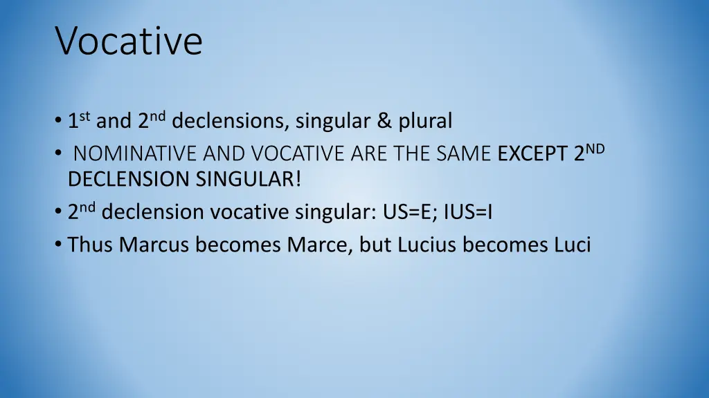 vocative