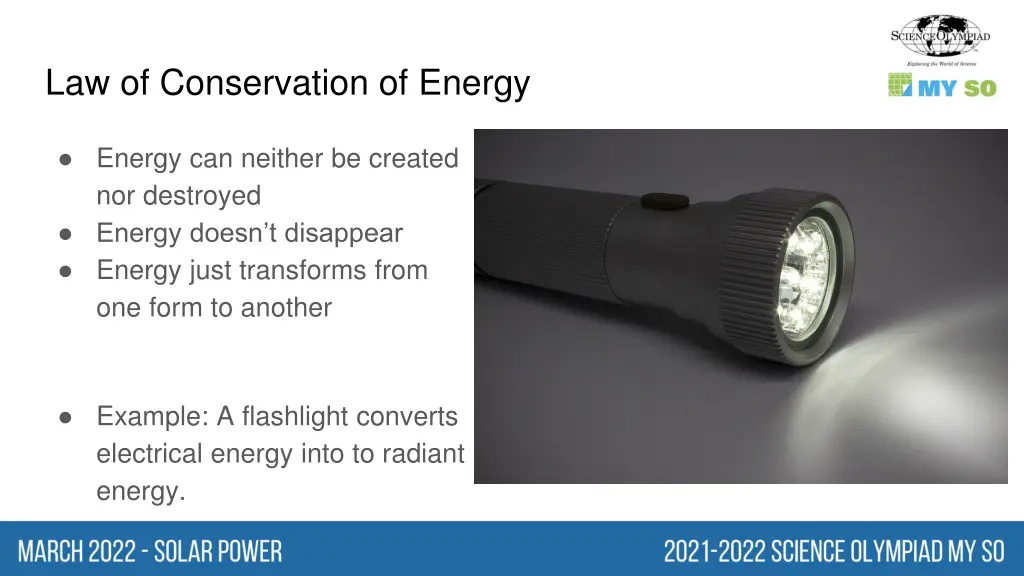 law of conservation of energy