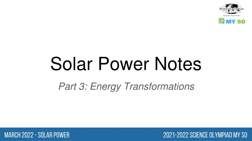 solar power notes