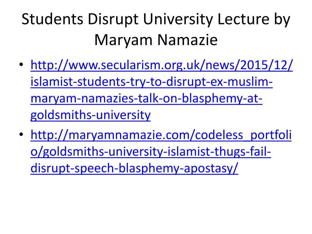 students disrupt university lecture by maryam