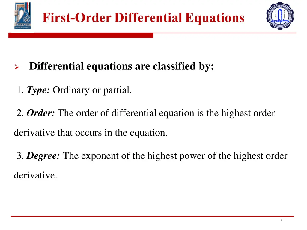differential equations are classified by