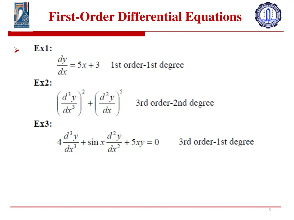 first order differential equations 2