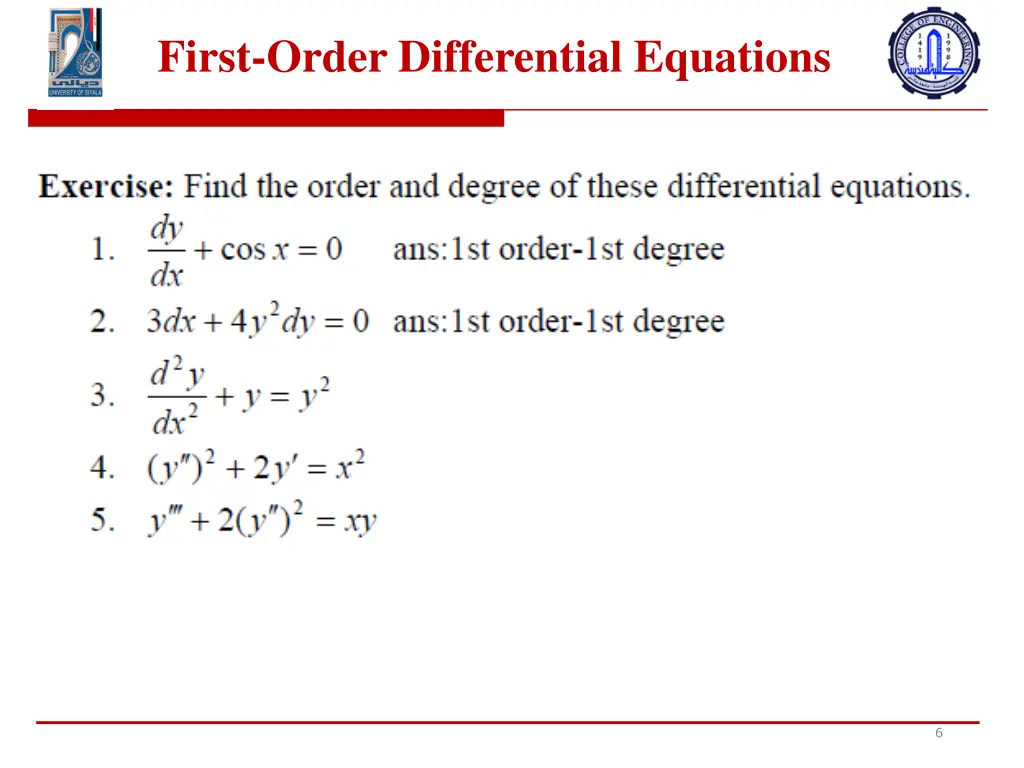 first order differential equations 3