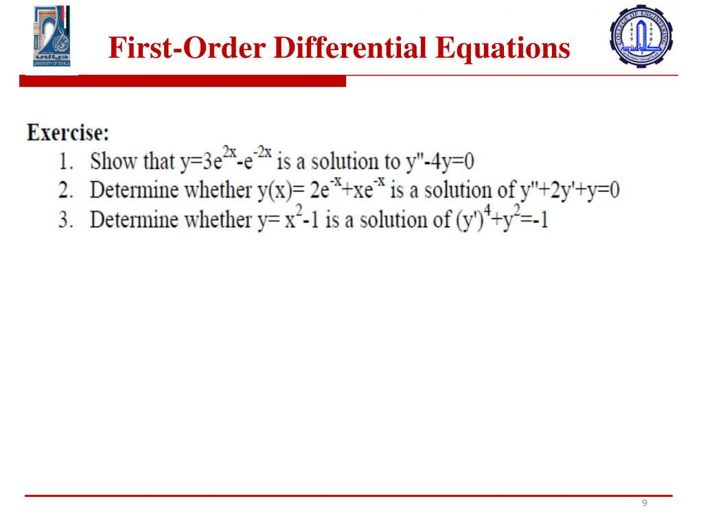 first order differential equations 6